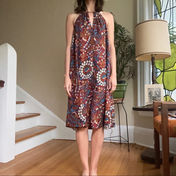 Floral midi halter dress - Picture 3 of 5